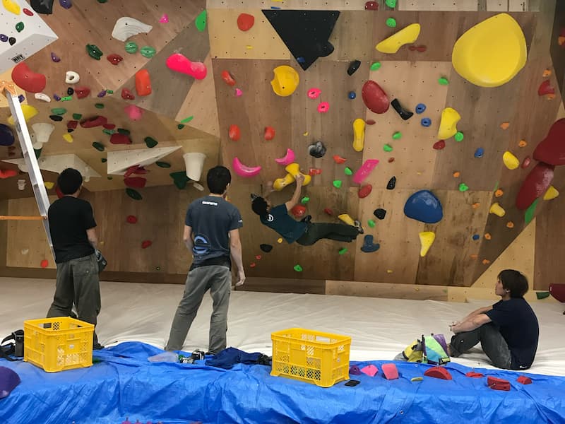 ホールド替えの様子